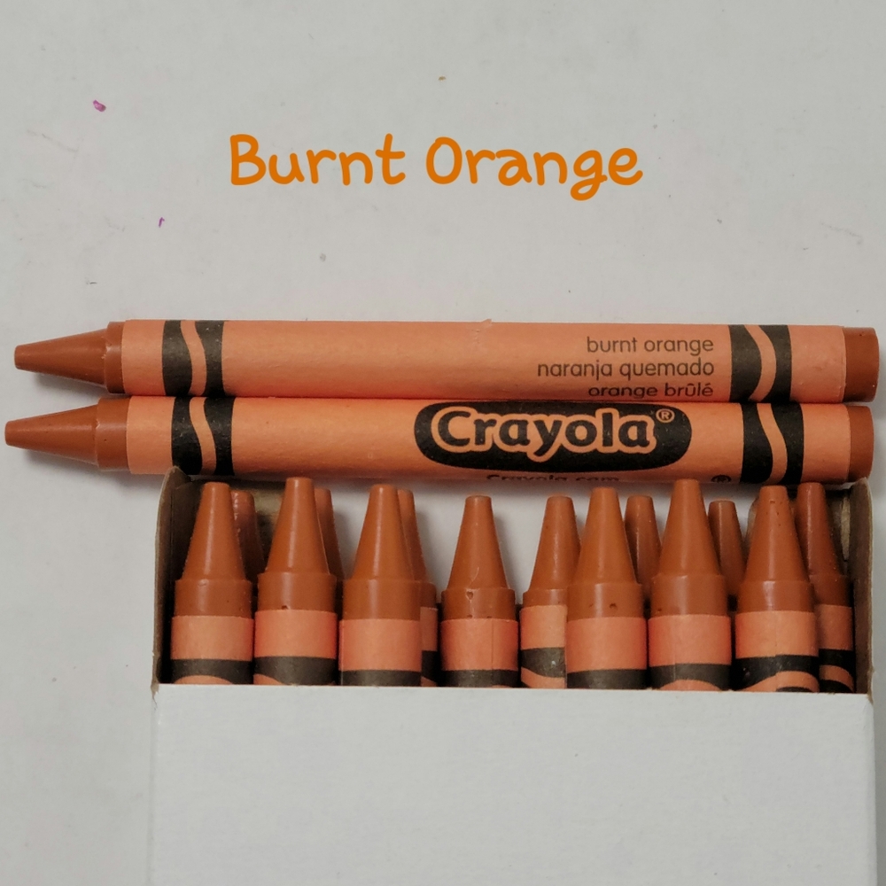 16ct Crayola Crayons (Burnt Orange) Single Color Bulk Lot